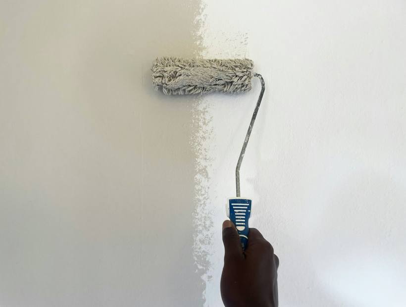 Peinture intérieure au rouleau